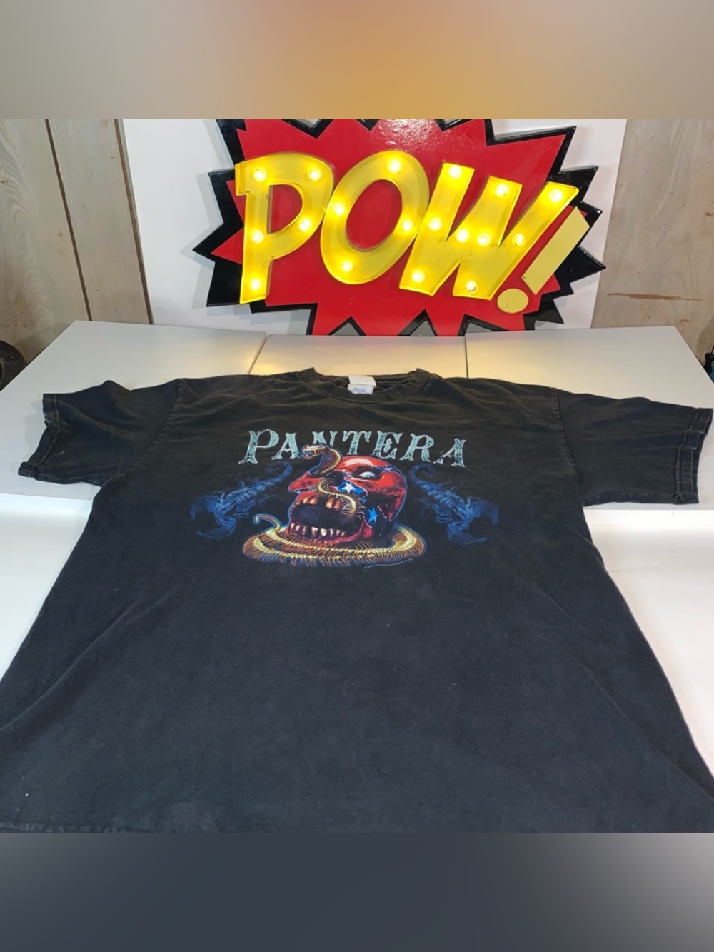 Pantera Heavy Metal Faded Y2K /90’s Rebel Flag/Snake Skull T Shirt Men’s Large